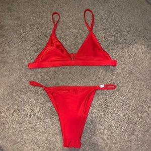 SHEIN Red Bikini
